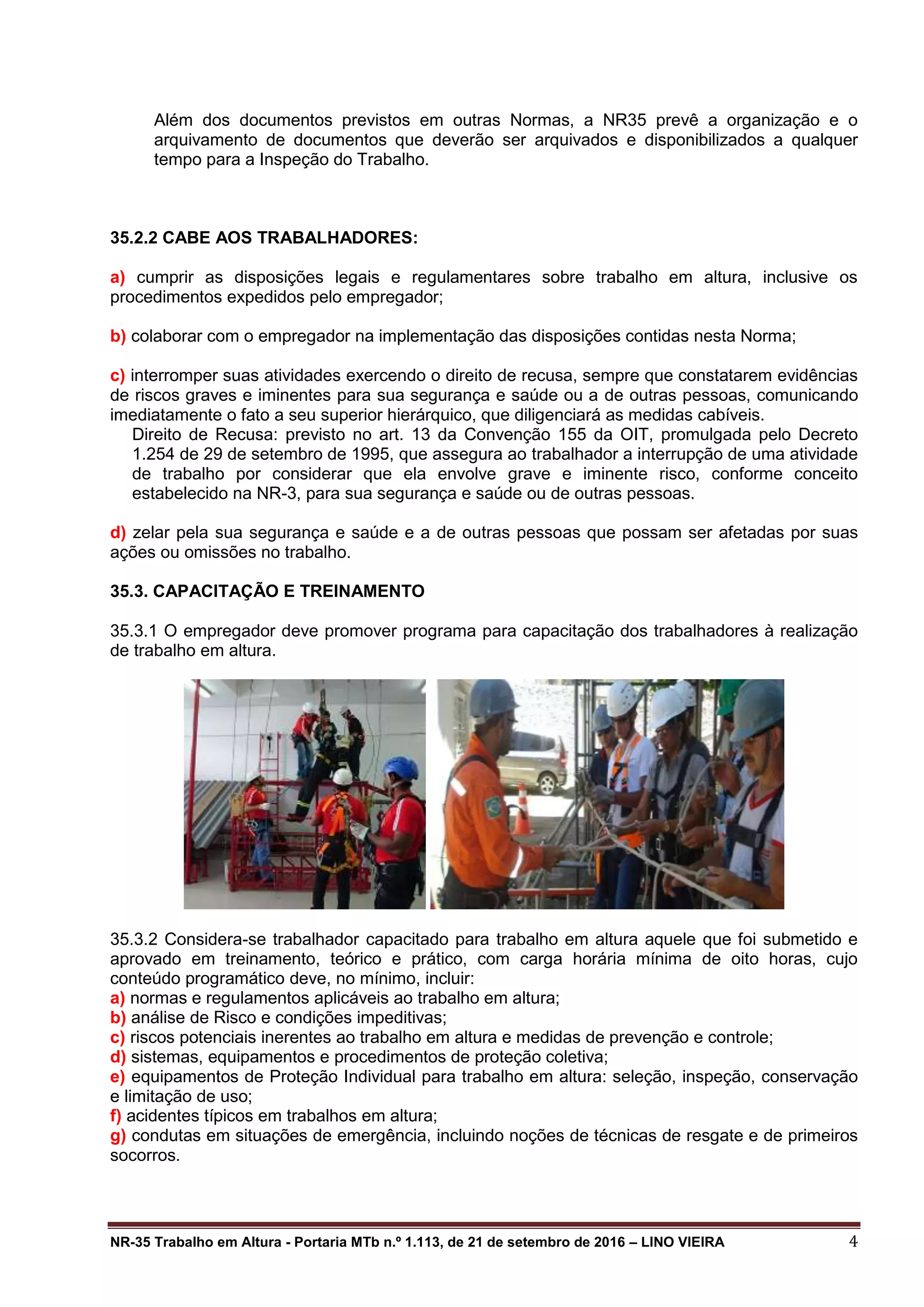 Apostila de Nr 35 trabalho em altura | PDF