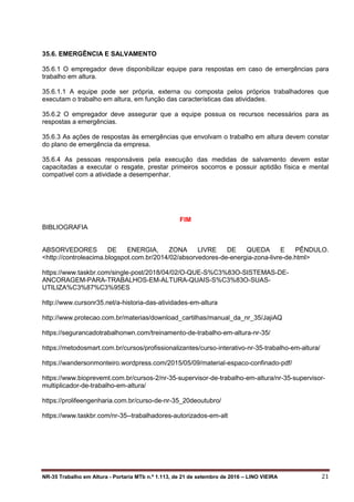Apostila de Nr 35 trabalho em altura | PDF