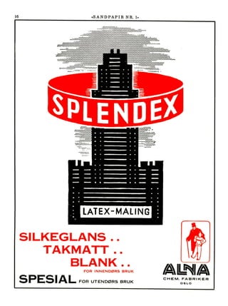 Sandpapir Nr. 37 1957