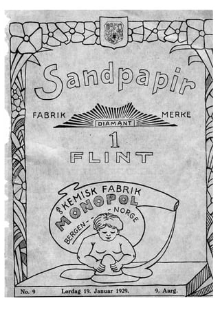 Sandpapir Nr. 9 1929