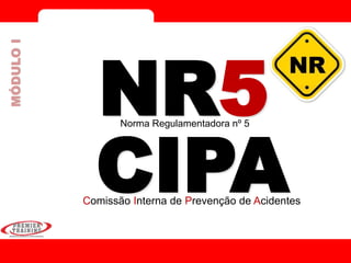 MÓDULOI
CIPA
NR5Norma Regulamentadora nº 5
Comissão Interna de Prevenção de Acidentes
 