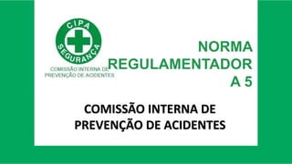 NORMA
REGULAMENTADOR
A 5
COMISSÃO INTERNA DE
PREVENÇÃO DE ACIDENTES
 