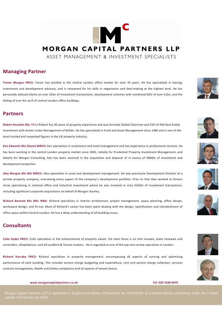 Morgan Capital Partners Introduction Morgan Capital Partners Introduction