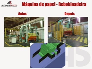 Máquina de papel - Rebobinadeira
Antes Depois
 