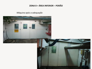 Máquina após a adequação
ZONA 8 = ÁREA INFERIOR – PORÃO
 
