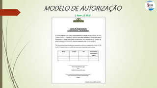 MODELO DE AUTORIZAÇÃO
( item 12.143)
 