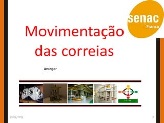 Movimentação
              das correias
               Avançar




19/06/2012                   17
 