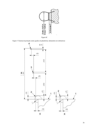 26
Figura 4C
Figura 5: Sistema de proteção contra quedas em plataforma. (dimensões em milímetros)
 