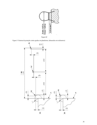 28
Figura 4C
Figura 5: Sistema de proteção contra quedas em plataforma. (dimensões em milímetros)
 