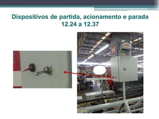 Dispositivos de partida, acionamento e parada
12.24 a 12.37
 