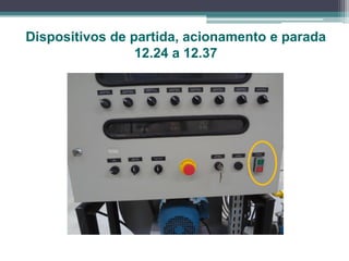 Dispositivos de partida, acionamento e parada
12.24 a 12.37
 