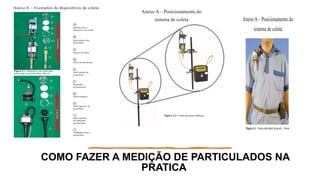 COMO FAZER A MEDIÇÃO DE PARTICULADOS NA
PRATICA
 