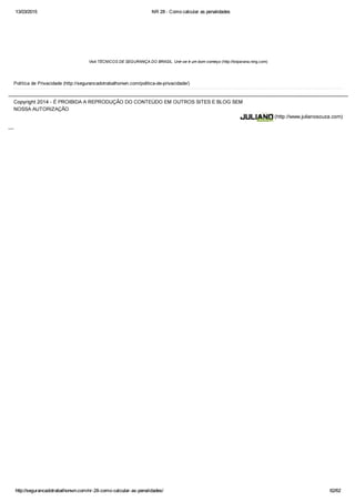 Nr 28   como calcular as penalidades