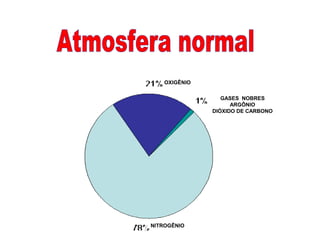 OXIGÊNIO
GASES NOBRES
ARGÔNIO
DIÓXIDO DE CARBONO
NITROGÊNIO
 