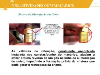 NR34ATIVIDADES COM MAÇARICO
34
Sistema deAlimentação dos Gases
 