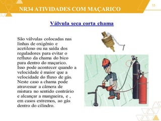 NR34 ATIVIDADES COM MAÇARICO
35
 