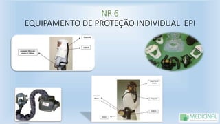 NR 6
EQUIPAMENTO DE PROTEÇÃO INDIVIDUAL EPI
 