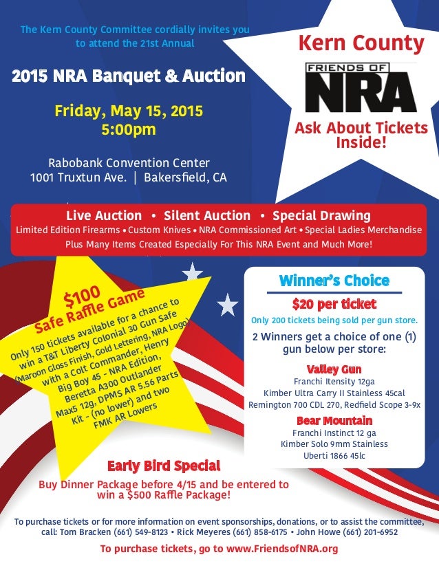 Annual Friends of NRA Fundraising Banquet & Auction