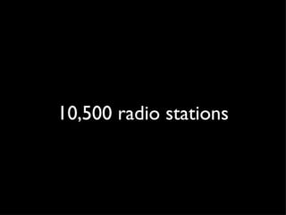 10,500 radio stations 