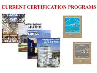CURRENT CERTIFICATION PROGRAMS 