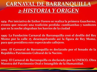 CARNAVAL DE BARRANQUILLA1- El carnavalGran Parada de fantasía:Vívelo como es.!