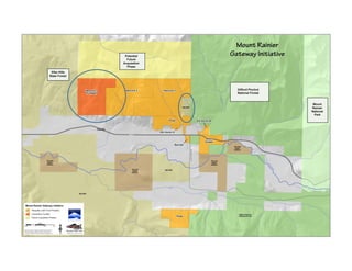 Map of the Mount Rainier Gateway Initiative