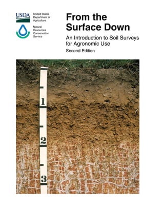 United States
Department of
Agriculture
Natural
Resources
Conservation
Service
From the
Surface Down
An Introduction to Soil Surveys
for Agronomic Use
Second Edition
 