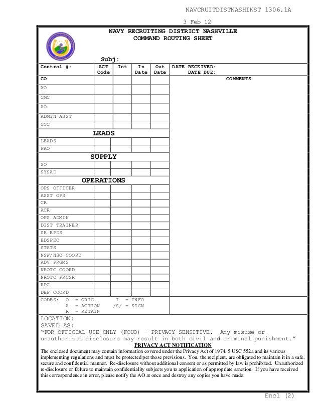 nrdnashinst 1306 1 a special request chit route matrix routing sheet