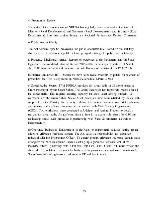 Mgnrega thesis image