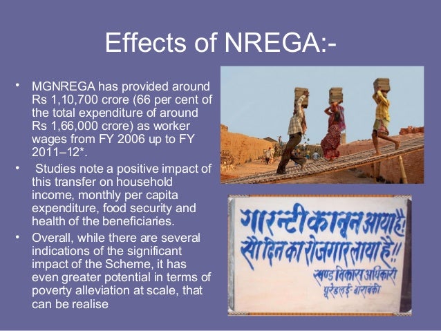The impact of nrega on the