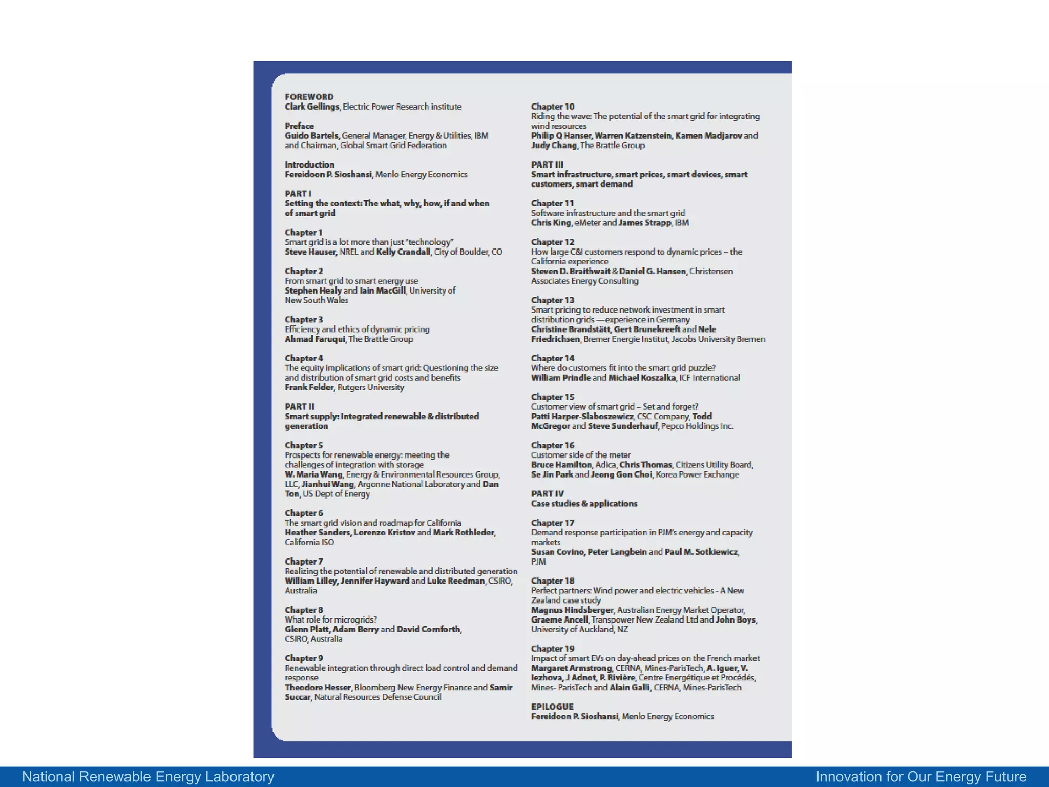 National Renewable Energy Laboratory   Innovation for Our Energy Future
 