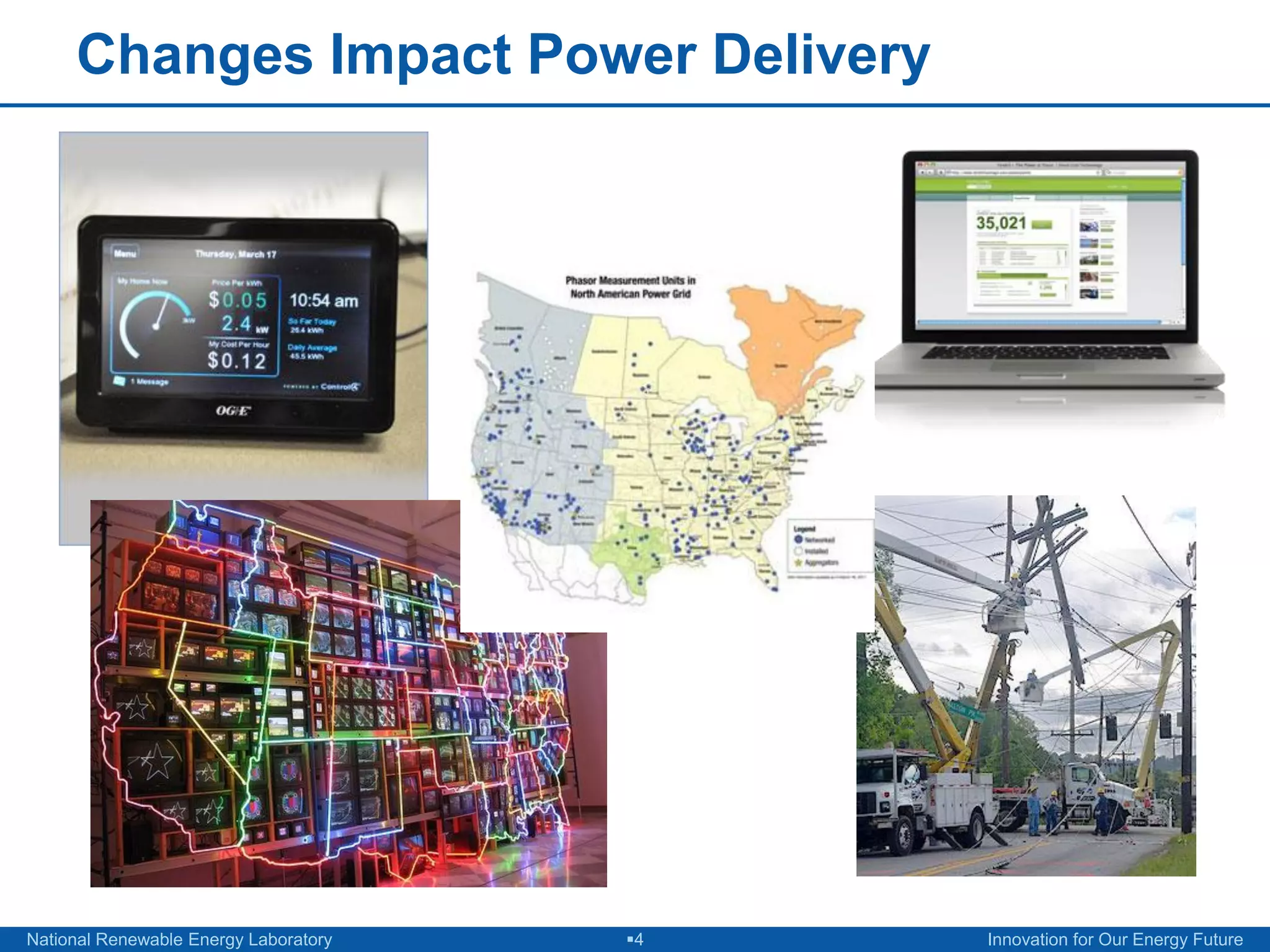 Changes Impact Power Delivery




National Renewable Energy Laboratory   4   Innovation for Our Energy Future
 