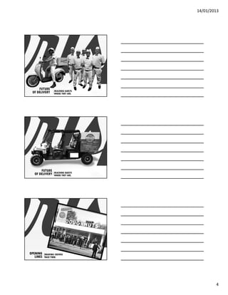 14/01/2013




     FUTURE         REACHING GUESTS
                  ……..




 OF DELIVERY        WHERE THEY ARE.




       FUTURE       REACHING GUESTS
                  ……..




   OF DELIVERY      WHERE THEY ARE.




OPENING     DRAWING CROWDS
           ……..




   LINES    BACK THEN.




                                              4
 