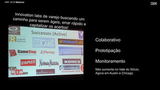 NRF 2016 Webinar
Colaborativo
Prototipação
Monitoramento
Não somente no Vale do Silício.
Agora em Austin e Chicago
 