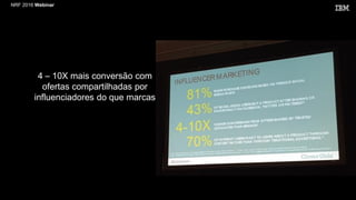 NRF 2016 Webinar
4 – 10X mais conversão com
ofertas compartilhadas por
influenciadores do que marcas
 