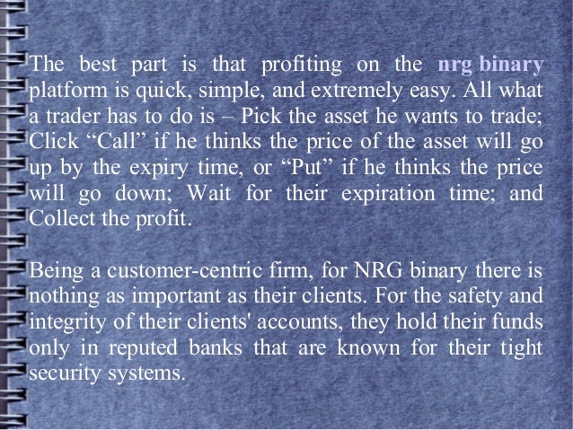 Nrg binary options review