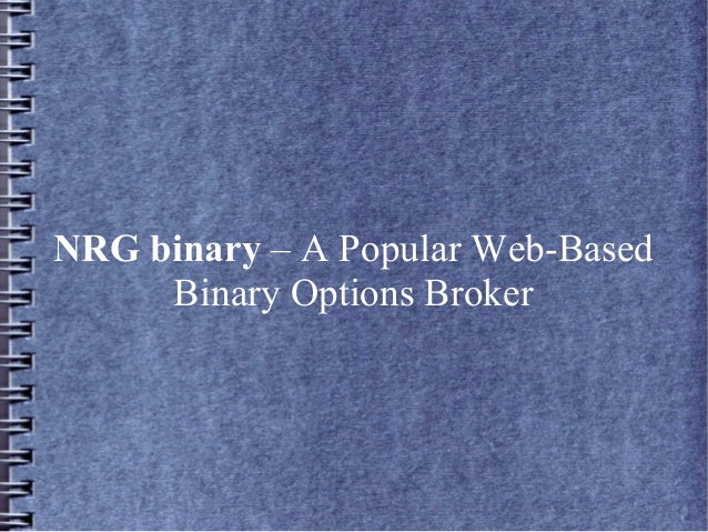 nrg binary options login