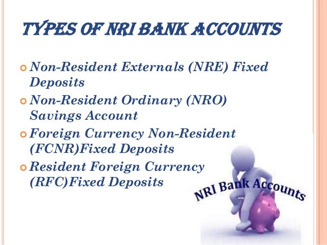 types of bank accounts in india for nri
