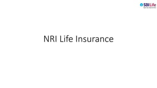 NRI Life Insurance
 