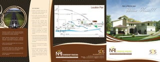 Own a Plot for your




                                                                                                                               TO HAPUR
                                                                                                                                                                                                                                                                                               Location Plan
                                                           Key Features

                                                                                                                                                                                                                                                                                                                                                                                               Dream Home!!!
                                                                                                               DASNA
                                                                                                                                                                EASTERN
                                                                                                                  AT                                                      PERIPH
                                                                                                              ONIP                                                              ERAL
                                                                                                          TO S                                                                       EXPR
                                                       l   Excellent connectivity right from the                                                                                         ESS




                                                                                                                               NH-24
                                                                                                                                                                                            WAY

                                                           Noida-Greater Noida Expressway, few
                                                           minutes away from Pari Chowk.                  GHAZIABAD                                                                                DADRI
                                                                                                                                                                           NH-91 / G.T. ROAD                                                        TO BULANDSHAHAR
                                                                                                                                                                                                                                             EA
                                                                                                                                                                                                                                               ST
                                                                                                                                                                                                                                                  ER
                                                       l   Secure gated community spread over                                                                                                                                                       N
                                                                                                                                                                                                                                                           PE
                                                                                                                                                                                                                                                             RI
                                                                                                                                                                                                                                                               PH
                                                                                                                                                                                                                                                                 ER
                                                           124 acres, estimated to houses for more                                                                                                                                                                    AL
                                                                                                                                                                                                                                                                         E   XP
                                                                                                                                                                                                                                                                               RE
                                                                                                                                                                                                                                                                                 SS
                                                           then 2,000 families.                                                                                                                                                                                                    W




                                                                                                                  INDRAPURAM
                                                                                                                                                                                                                            JAYPEE GREEN                PARI                        AY
                                                                                                                                                                                                                            GOLF COURSE                CHOWK

                                                       l   Options like plots, residential villas,                                                                                HINDON FLYOVER                                     ANSAL
                                                                                                                                                                                                                                                NRI CITY

                                                                                                                                                                                                                                     PLAZA                   NRI RESIDENCY,
                                                           institutional, hotels, hospital, school,                                                                                                                                                          GR. NOIDA

                                                                                                                                                                            SEC 37                                                   EXPO
                                                                                                                                                             NOIDA                                                                                                                                     NOIDA                           PROPOSED
                                                           theme park, commercial complex and                                                                              CROSSING                                                  MART
                                                                                                                                                                                                                                             CHI-PHI
                                                                                                                                                                                                                                                            GAUTAMBUDH
                                                                                                                                                                                                                                                             UNIVERSITY
                                                                                                                                                                                                                                                                                NIGHT
                                                                                                                                                                                                                                                                                SAFARI               UNIVERSITY
                                                                                                                                                                                                                                                                                                                SEC. 18 & 20
                                                                                                                                                                                                                                                                                                                   YEA                  AIRPORT
                                                                                                                                                                                                NRI RESIDENCY
                                                           club all in one project. A unique model                                                           METRO
                                                                                                                                                             STATION
                                                                                                                                                                            SECTOR-44
                                                                                                                                                                                               SECTOR-45, NOIDA   HI
                                                                                                                                                                                                                    ND
                                                                                                                                                                                                                       O   NR
                                                                                                                                                                                                                                                            YAMUNA EXPRESSWAY                                                               TO AGRA

                                                                                                                                                                                                                              IVER                                             IT CITY TECH ZONE                  F1 RACE TRACK &
                                                                                                                                                                                                                                                       HIN
                                                           of real estate development.                       LAXMI                          MAYUR
                                                                                                                                                                            AMITY
                                                                                                                                                                           CAMPUS
                                                                                                                                                                                                                                                          DO
                                                                                                                                                                                                                                                            NR
                                                                                                                                                                                                                                                                 IVE
                                                                                                                                                                                                                                                                                                                  CRICKET STADIUM
                                                                                                             NAGAR                          VIHAR             NOIDA                                                                                                 R
                                                                                                                                                                               NOIDA - GREATER NOIDA EXPRESSWAY
                                                       l   Positioned for people who appreciate                                                                               MAHAMAYA
                                                                                                          AKSHARDHAM                                                           FLYOVER                                                                                                                                TO




                                                                                                                                                AY
                                                           luxurious      surroundings   and    spaces




                                                                                                                               NIZAMUDDIN
                                                                                                               TEMPLE                                                                                                                                                                                                      FA




                                                                                                                                 BRIDGE




                                                                                                                                            FLYW
                                                                                                                                                     YAMUNA RIVER                                                                                                    AR         IVER                                          RI
                                                                                                                                                                                                                                                                                                                                DA
                                                                                                                                                                                                                                                               YAMUN                                                               B   AD
                                                                                                                                                         KALINDI
Township is located on main Yamuna Expressway              equipped with sports and recreational




                                                                                                                                            DND
                                                                                                                                                          KUNJ

connecting Noida to Agra, International Airport is         facilities.                                                                            APPOLO
also proposed on the same Expressway.                                                                                                             HOSPITAL             SARITA VIHAR                                                                                                                     FARIDABAD
                                                                                                                                                                                                                                                                                                                                              TO AGRA


                                                       l   First Internationally designed Motor Race
                                                                                                                                                                                                                                                                                                                       Map Not To Scale

                                                           Track in the country and an ICC standard
Eastern Periphery Expressway which is adjacent
right side of the township will be connecting              cricket stadium accommodating capacity
Faridabad - Greater Noida - Ghaziabad and Sonipat.         of over a lakh spectators just opposite
                                                           the project.
India’s 1st proposed Night Safari will be located on   l   Commercial Zone with business offices,
the left side of township.
                                                           restaurants, convention & exhibition
                                                           centres etc.
The Proposed metro link to Jewar from Greater
Noida will run parallel to the Yamuna Expressway       l   World class higher educational facilities,                                                                                                                                                                                                                              Promoters
and will connect to the main link to Delhi.                Gautam        Budh   University,    Galgotia
                                                           University, IT Zone (Tech Zone) like
Time taken from South Delhi to proposed site is 35-                                                                                                                                                                                                                                                                                                     (124 acres Integrated Township, Gateway of Yamuna City)
                                                           NIIT and others software giants & super
40 min. (approx).                                          speciality medical facilities in the close                                                                                                                                                                                              SDS Infracon Pvt. LtD.
                                                           proximity.                                          (124 acres Integrated Township, Gateway of Yamuna City)                                                                                        403, Krishna Apra Plaza,Sector-18, NOIDA (U.P.)
                                                                                                                                                                                                                                              Phone No.: +91-8800595904/8/11, 9818809563, 9818809564
                                                                                                                                                                                                                                                  email: marketing@sdsinfra.com, Website: www.sdsinfra.com


                                                                                                                                                         This brochure is conceptual and not a legal offer. All above layout & plot numbering shown in the layout plan are tentative
                                                                                                                                                                            and subject to variation and modification by the company or the competent authority.
 