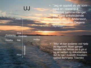 Hva er et (NRK-)SKUP?