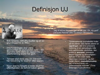 Hva er et (NRK-)SKUP?