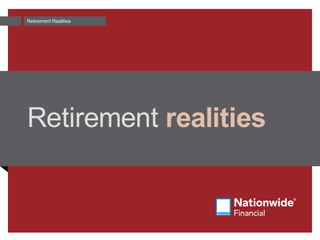 Retirement Realities
realities
 