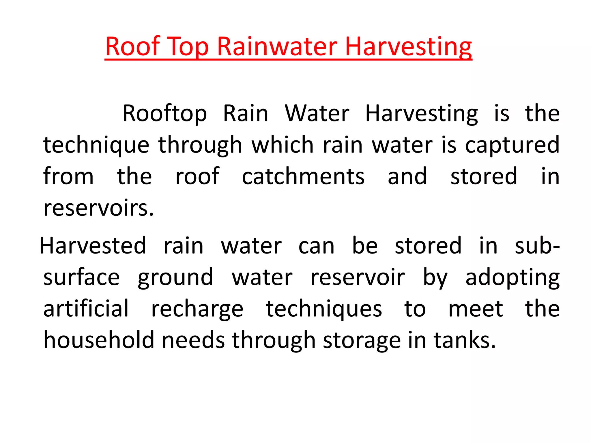 Curated visual reference: Fresh Look at Rooftop Rainwater Harvesting Natural Resource Management