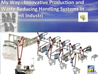 My Way - Innovative Production and
Waste Reducing Handling Systems in
Garnment Industri
 