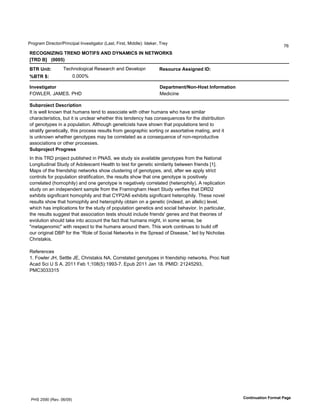 !"#$"%&'()"*+,#"-!").+)/%0'1.2*3,)$%,#"'45%3,6'7)"3,6'8)990*:;'19*<*"6'="*>
                                                                                                                            ?@
!"#$%&'('&%)*!"&+),$*'-.)/&+)+0&/,'#.)'&)&"*1$!2.)
3*!+)45)))677789
4*!)=>?@<         =*+D.#0#$)+%0'E*3*%"+D'%.9'(*2*0#/&*.,              !BCFNGOB)/CC?D>BP)'+<
:4*!);<                'ABAAAC

'>ABC@?DE@FG                                                          +BHEG@IB>@J&F>KLFC@)'>MFGIE@?F>
7FG5HE6'IJ8HK6'!L(                                                    8*9)+).*

.NQHGFRBO@)+BCOG?H@?F>
1,')3'M*00'<.#M.',D%,'DN&%.3',*.9',#'%33#+)%,*'M),D'#,D*"'DN&%.3'MD#'D%2*'3)&)0%"'
+D%"%+,*")3,)+36'ON,'),')3'N.+0*%"'MD*,D*"',D)3',*.9*.+>'D%3'+#.3*PN*.+*3'Q#"',D*'9)3,")ON,)#.'
#Q'$*.#,>/*3').'%'/#/N0%,)#.B'J0,D#N$D'$*.*,)+)3,3'D%2*'3D#M.',D%,'/#/N0%,)#.3',*.9',#'
3,"%,)Q>'$*.*,)+%00>6',D)3'/"#+*33'"*3N0,3'Q"#&'$*#$"%/D)+'3#",).$'#"'%33#",%,)2*'&%,).$6'%.9'),'
)3'N.<.#M.'MD*,D*"'$*.#,>/*3'&%>'O*'+#""*0%,*9'%3'%'+#.3*PN*.+*'#Q'.#.R"*/"#9N+,)2*'
%33#+)%,)#.3'#"'#,D*"'/"#+*33*3B
.NQHGFRBO@)SGFDGBCC
1.',D)3'=E('/"#S*+,'/NO0)3D*9').'!TJK6'M*'3,N9>'3)U'%2%)0%O0*'$*.#,>/*3'Q"#&',D*'T%,)#.%0'
5#.$),N9).%0'K,N9>'#Q'J9#0*3+*.,'L*%0,D',#',*3,'Q#"'$*.*,)+'3)&)0%"),>'O*,M**.'Q")*.93'VWXB'
8%/3'#Q',D*'Q")*.93D)/'.*,M#"<3'3D#M'+0N3,*").$'#Q'$*.#,>/*36'%.96'%Q,*"'M*'%//0>'3,")+,'
+#.,"#03'Q#"'/#/N0%,)#.'3,"%,)Q)+%,)#.6',D*'"*3N0,3'3D#M',D%,'#.*'$*.#,>/*')3'/#3),)2*0>'
+#""*0%,*9'4D#&#/D)0>:'%.9'#.*'$*.#,>/*')3'.*$%,)2*0>'+#""*0%,*9'4D*,*"#/D)0>:B'J'"*/0)+%,)#.'
3,N9>'#.'%.').9*/*.9*.,'3%&/0*'Q"#&',D*'7"%&).$D%&'L*%",'K,N9>'2*")Q)*3',D%,'(E(Y'
*UD)O),3'3)$.)Q)+%.,'D#&#/D)0>'%.9',D%,'Z[!YJ@'*UD)O),3'3)$.)Q)+%.,'D*,*"#/D)0>B'=D*3*'.#2*0'
"*3N0,3'3D#M',D%,'D#&#/D)0>'%.9'D*,*"#/D)0>'#O,%).'#.'%'$*.*,)+'4).9**96'%.'%00*0)+:'0*2*06'
MD)+D'D%3')&/0)+%,)#.3'Q#"',D*'3,N9>'#Q'/#/N0%,)#.'$*.*,)+3'%.9'3#+)%0'O*D%2)#"B'1.'/%",)+N0%"6'
,D*'"*3N0,3'3N$$*3,',D%,'%33#+)%,)#.',*3,3'3D#N09').+0N9*'Q")*.93'$*.*3'%.9',D%,',D*#")*3'#Q'
*2#0N,)#.'3D#N09',%<*').,#'%++#N.,',D*'Q%+,',D%,'DN&%.3'&)$D,6').'3#&*'3*.3*6'O*'
]&*,%$*.#&)+]'M),D'"*3/*+,',#',D*'DN&%.3'%"#N.9',D*&B'=D)3'M#"<'+#.,).N*3',#'ON)09'#QQ'
#N"'#")$).%0'(^!'Q#"',D*'_E#0*'#Q'K#+)%0'T*,M#"<3').',D*'K/"*%9'#Q'()3*%3*6`'0*9'O>'T)+D#0%3'
ZD")3,%<)3B

E*Q*"*.+*3
WB'7#M0*"'IL6'K*,,0*'IH6'ZD")3,%<)3'TJB'Z#""*0%,*9'$*.#,>/*3').'Q")*.93D)/'.*,M#"<3B'!"#+'T%,0'
J+%9'K+)'a'K'JB'YAWW'7*O'WbWAc4d:;WeefR?B'H/NO'YAWW'I%.'WcB'!81(;'YWYgdYef6'
!8ZfAfffWd




 !LK'YdeA'4E*2B'A@-Ae:                                                                                  #F>@?>NE@?F>)-FGIE@)SEDB
 