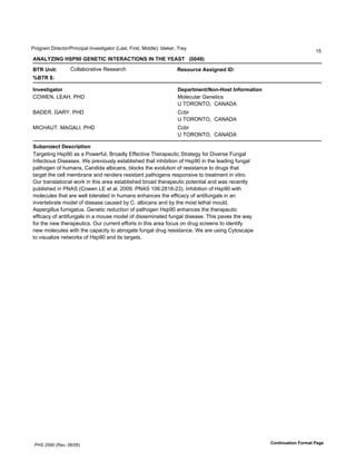 !"#$"%&'()"*+,#"-!").+)/%0'1.2*3,)$%,#"'45%3,6'7)"3,6'8)990*:;'19*<*"6'="*>
                                                                                                                            ?@
!"!#$%&"'()*+,-('."./&0(&"/.1!0/&2"*(&"(/).($.!*/(((3--4,5

7/1(:;<=9         A#00%B#"%,)2*'C*3*%"+D                              1?@CKDL?(!@@<A;?M(&E9
67/1(89

&;>?@=<AB=CD                                                          E?FBD=G?;=H"C;I)C@=(&;JCDGB=<C;
AHKLI6'5LJM6'!M(                                                      8#0*+E0%"'F*.*,)+3
                                                                      G'=HCHI=H6''AJIJ(J
NJ(LC6'FJCO6'!M(                                                      A+B"
                                                                      G'=HCHI=H6''AJIJ(J
81AMJG=6'8JFJ516'!M(                                                  A+B"
                                                                      G'=HCHI=H6''AJIJ(J

*KNFDCO?L=(E?@LD<F=<C;
=%"$*,).$'M3/PQ'%3'%'!#R*"SE06'N"#%90>'LSS*+,)2*'=D*"%/*E,)+'T,"%,*$>'S#"'()2*"3*'7E.$%0'
1.S*+,)#E3'()3*%3*3U'K*'/"*2)#E30>'*3,%B0)3D*9',D%,').D)B),)#.'#S'M3/PQ').',D*'0*%9).$'SE.$%0'
/%,D#$*.'#S'DE&%.36'A%.9)9%'%0B)+%.36'B0#+<3',D*'*2#0E,)#.'#S'"*3)3,%.+*',#'9"E$3',D%,'
,%"$*,',D*'+*00'&*&B"%.*'%.9'"*.9*"3'"*3)3,%.,'/%,D#$*.3'"*3/#.3)2*',#',"*%,&*.,').'2),"#U'
HE"',"%.30%,)#.%0'R#"<').',D)3'%"*%'*3,%B0)3D*9'B"#%9',D*"%/*E,)+'/#,*.,)%0'%.9'R%3'"*+*.,0>'
/EB0)3D*9').'!IJT'4A#R*.'5L'*,'%0U'VQQPU'!IJT'?QW;VX?XYVZ:U'1.D)B),)#.'#S'M3/PQ'R),D'
 *+E0*3',D%,'%"*'R*00',#0*"%,*9').'DE&%.3'*.D%.+*3',D*'*SS)+%+>'#S'%.,)SE.$%03').'%.'
).2*",*B"%,*'	*0'#S'9)3*%3*'+%E3*9'B>'AU'%0B)+%.3'%.9'B>',D*','0*,D%0'&#E096'
J3/*"$)00E3'SE&)$%,E3U'F*.*,)+'"*9E+,)#.'#S'/%,D#$*.'M3/PQ'*.D%.+*3',D*',D*"%/*E,)+'
*SS)+%+>'#S'%.,)SE.$%03').'%'&#E3*'	*0'#S'9)33*&).%,*9'SE.$%0'9)3*%3*U'=D)3'/%2*3',D*'R%>'
S#"',D*'.*R',D*"%/*E,)+3U'HE"'+E""*.,'*SS#",3').',D)3'%"*%'S#+E3'#.'9"E$'3+"**.3',#')9*.,)S>'
.*R' *+E0*3'R),D',D*'+%/%+),>',#'%B"#$%,*'SE.$%0'9"E$'"*3)3,%.+*U'K*'%"*'E3).$'A>,#3+%/*'
,#'2)3E%0)[*'.*,R#"<3'#S'M3/PQ'%.9'),3',%"$*,3U




 !MT'V@PQ'4C*2U'QW-QP:                                                                                  0C;=<;KB=<C;(PCDGB=(+BA?
 