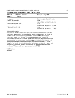 !"#$"%&'()"*+,#"-!").+)/%0'1.2*3,)$%,#"'45%3,6'7)"3,6'8)990*:;'19*<*"6'="*>
                                                                                                                            ?@
!"#$%!&'!$()(#$#%!*)+,"!#-.),&)%"/01)%,2!*!%')))344567

9%-)<=>?;         D#00%E#"%,)2*'F*3*%"+G                              -ABEMFNA)OBB>C=AP)!";
89%-):;                'ABAAAC

!=@AB?>CD?EF                                                          "AGDF?HA=?I$E=JKEB?)!=LEFHD?>E=
7IFMJM6'FKOMF=6'8(                                                    H)+9
                                                                      H5I(J=KLM'1LJ=1=N=MJ6'DI'NJI
P1HH1LJ6'8I==PMQ6'!P(                                                 H)+9
                                                                      H5I(J=KLM'1LJ=1=N=MJ6'DI'NJI
!1DK6'I5MRIL(MF6'!P(                                                  H)+9
                                                                      H5I(J=KLM'1LJ=1=N=MJ6'DI'NJI

.MQGFERAN?)"ABNF>G?>E=
(*3/),*'G%2).$')9*.,)S)*9'3*2*"%0'$*.*3').2#02*9').'7"#.,%0'=*&/#"%0'(*&*.,)%'47=(:6',G*'
&*+G%.)3&3'E>'TG)+G'#.*'#"'%.>'#S',G*3*'$*.*3'+%U3*3'7=(')3'U.<.#T.B''=(!VW'+%.'E*'
S#U.9').'UE)XU),).Y/#3),)2*'%$$"*$%,*3')3#0%,*9'S"#&'/%,)*.,3'T),G'7=(B''P#T*2*"6',G*'
&*+G%.)3&3'0*%9).$',#',G*'S#"&%,)#.'#S',G*3*'%$$"*$%,*3')3'+U""*.,0>'U.<.#T.B''JB'
+*"*2)3)%*'G%3'/"#2*9'%'U3*SU0'3>3,*&',#')9*.,)S>'$*.*3').2#02*9').'#,G*"'.*U"#9*$*.*"%,)2*'
/"#,*).#/%,G)*3B''N3).$'JB'+*"*2)3)%*'T*'T)00')9*.,)S>'$*.*3').2#02*9').'=(!VW',#Z)+),>'%.9'
,GU3'/"#2)9*'.#2*0').S#"&%,)#.'"*$%"9).$'/#33)E0*'&*+G%.)3&3'E>'TG)+G'7=(')3'+%U3*9B''
I.%0>3)3'#S'#U"'$*.*,)+').,*"%+,)#.'9%,%3*,'T)00'E*'9#.*'U3).$'3>3,*&'%.%0>3)3'/"#$"%&3'3U+G'
%3'+>,#3+%/*B''I99),)#.%00>6'$U)9%.+*'S#"'#U"'%.%0>3)3'T)00'E*'9#.*').'+#00%E#"%,)#.'T),G'
&*&E*"3'#S'LFLO6'/")&%")0>'U3).$'D>,#3+%/*'%.9'H*.8I!!YDJB''

LFLO'D#.,%+,;
I0*Z'!)+#




 !PJ'[@A'4F*2B'A]-A@:                                                                                  *E=?>=MD?>E=)&EFHD?)/DCA
 