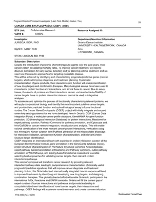 !"#$"%&'()"*+,#"-!").+)/%0'1.2*3,)$%,#"'45%3,6'7)"3,6'8)990*:;'19*<*"6'="*>
                                                                                                                      ?@
!"#!$%&'$#$&$#!(!)*+"$,-"&.!'$+/&&&.0012/

45%&89:;7         D#00%E#"%,)2*'F*3*%"+G                              %=>AIBJ=&">>:?9=K&-,7
345%&67                'ABAAAC

-9<=>;:?@;AB                                                          ,=C@B;D=9;E#A9FGA>;&-9HABD@;:A9
TJF1N1DQ6'1UHF6'!P(                                                   H.,%")#'D%.+*"'1.3,),I,*
                                                                      JK1LMFN1=O'PMQ5=P'KM=RHFS6''DQKQ(Q
VQ(MF6'UQFO6'!P(                                                      D+E"
                                                                      J'=HFHK=H6''DQKQ(Q
N=M1K6'51KDH5K6'8(6'!P(

LIMCBAN=J;&,=>JB:C;:A9
(*3/),*',G*').,"#9I+,)#.'#W'/#X*"WI0'+G*&#,G*"%/*I,)+'%$*.,3'#2*"',G*'/%3,'>*%"36','
+%.+*"3'"*,%).'9*2%3,%,).$'&#",%0),>'"%,*3B'=#')&/"#2*'+%.+*"',"*%,&*.,6'X*'.**9',#'
9)3+#2*"'E)#&%"<*"3'W#"'*%"0>'+%.+*"'9*,*+,)#.'%.9'W#"'/0%..).$'#/,)&%0',"*%,&*.,6'%.9'X*'
.**9'.*X',G*"%/*I,)+'%//"#%+G*3'W#"',%"$*,).$'&*,%3,%,)+'9)3*%3*B
=G)3'X)00'E*'%+G)*2*9'E>')9*.,)W>).$'%.9'+G%"%+,*")Y).$'/"#$.#3,)+-/"*9)+,)2*'$*.*3'4+%.+*"'
,%"$*,3:6'XG)+G'X)00')&/"#2*'9)%$.#3)3'%.9',"*%,&*.,'/0%..).$B'N>3,*&%,)+'
+G%"%+,*")Y%,)#.'#W'$*.*'/"#9I+,36',G*)"').,*"%+,)#.3'%.9'WI.+,)#.'X)00'*.%E0*')9*.,)W)+%,)#.'
#W'.*X'9"I$',%"$*,3'%.9'+#&E).%,)#.',G*"%/)*3B'8%.>'E)#0#$)+%0'%33%>3'G%2*'E**.'I3*9',#'
+G%"%+,*")Y*'/"#,*).'WI.+,)#.'%.9').,*"%+,)#.36'%.9',#'0).<',G*3*',#'+%.+*"B'(I*',#'%33%>'
E)%3*36',G#I3%.93'#W'/"#,*).3'%.9',G*)"').,*"%+,)#.3'"*&%).'I.+G%"%+,*")Y*9Z[A]AC'#W'
+%.+*"',%"$*,3'G%2*'.#'/"#,*).').,*"%+,)#.'9%,%'%.9'+%..#,'E*'I3*9').').,*$"%,)2*'
%.%0>3*3B
=#'%++*0*"%,*'%.9'#/,)&)Y*',G*'/"#+*33'#W'WI.+,)#.%00>'+G%"%+,*")Y).$'"*0*2%.,'/"#,*).36'X*'
X)00'%//0>'+#&/I,%,)#.%0'E)#0#$>'%.9')9*.,)W>',G*',')&/#",%.,'/I,%,)2*'+%.+*"',%"$*,36'
%.9'/"#2)9*',G*)"'/"*9)+,*9'WI.+,)#.'%.9'#/,)&%0'E)#0#$)+%0'%33%>',#'W#+I3'WI.+,)#.%0'
3,I9)*3B'=G*'D%.+*"'U*.*'M.+>0#/*9)%'4DUM!:'/"#^*+,'X)00').),)%00>').,*$"%,*'%.9'*_/%.9'
3*2*.'<*>'*_)3,).$'3>3,*&3',G%,'X*'G%2*'9*2*0#/*9'G*"*').'H.,%")#;'D(1!'4D%.+*"'(%,%'
1.,*$"%,)#.'!#",%0:'%' *+I0%"'+%.+*"'/"#W)0*'9%,%E%3*6'U*.*8QK1Q'W#"'$*.*'WI.+,)#.'
/"*9)+,)#.6'1?('41.,*"#0#$#I3'1.,*"%+,)#.'(%,%E%3*:'W#"'/"#,*).').,*"%+,)#.36'F*%+,#&*'W#"'
*_/*",'/%,GX%>'+I"%,)#.6'!%,GX%>'D#&&#.3'W#"'/%,GX%>'%..#,%,)#.6'%.9'D>,#3+%/*'%.9'
KQL)U%=HF'W#"'+%.+*"'.*,X#"<').,*$"%,)#.6'2)3I%0)Y%,)#.'%.9'%.%0>3)3B'=G)3'X)00'*.%E0*'
"%,)#.%0')9*.,)W)+%,)#.'#W',G*','"*0*2%.,'+%.+*"'/"#,*).').,*"%+,)#.36'2*")W)+%,)#.'I3).$'
,*_,'&).).$'%.9'GI&%.'+I"%,)#.'W"#&'!IE8*96'/"*9)+,)#.'#W',G*','3I),%E0*'E)#%33%>3'
W#"').,*"%+,)#.'2%0)9%,)#.6'$*.*-/"#,*).'WI.+,)#.'+G%"%+,*")Y%,)#.6'%.9'"*0*2%.,'/"#,*).'
3,"I+,I"*',%"$*,')9*.,)W)+%,)#.B
DUM!').,*$"%,*3'%.').,*".%,)#.%0',*%&'X),G'*_/*",)3*').'/"#,*).').,*"%+,)#.'+I"%,)#.'%,',G*'
MI"#/*%.'V)#).W#"&%,)+3'1.3,),I,*6'$*.*'%..#,%,)#.').',G*'U*.*D%"93'9%,%E%3*'413"%*0:6'
/"#,*).'3,"I+,I"*'+G%"%+,*")Y%,)#.').'!N1K%,I"*'N,"I+,I"%0'U*.#&)+3'S.#X0*9$*E%3*6'
*_/*",'/%,GX%>'+I"%,)#.-%..#,%,)#.'%,'F*%+,#&*'%.9'!%,GX%>'D#&&#.36'/IE0)+'/%,GX%>'
%..#,%,)#.').'R)<)!%,GX%>36'%.9'0*%9).$'E%3)+-,"%.30%,)#.%0'"*3*%"+G*"3',#'*.%E0*'
3*0*+,).$'E*3,'%//"#%+G*3'W#"'2%0)9%,).$'+%.+*"',%"$*,36',G*)"'"*0*2%.,'/"#,*).'
).,*"%+,)#.3-/%,GX%>3B
=G)3'2)3)#.%">'/"#/#3%0'X)00',"%.3W#"&'+%.+*"'"*3*%"+G'E>'/"#2)9).$'"*0*2%.,'
).,*"%+,)#.-/%,GX%>'9%,%6'0*%9).$',#'+#&/"*G*.3)2*'+G%"%+,*")Y%,)#.'#W'+0).)+%00>'I3*WI0'
/"#$.#3,)+-/"*9)+,)2*'3)$.%,I"*3',G%,'X)00')&/"#2*'+%.+*"'9)%$.#3)3'%.9',"*%,&*.,'
/0%..).$B'1.',I".6',G)3'H.,%")#0*9'%.9').,*".%,)#.%00>').,*$"%,*9'+%.+*"'"*3#I"+*'X)00'0*%9'
,#')&/"#2*9',"*%,&*.,3'E>')9*.,)W>).$'%.9'9*2*0#/).$'.*X'9"I$',%"$*,36'%.9'9*3)$.).$'
+#&E).%,)#.',G*"%/)*3B'=G)3'$0#E%00>'9)"*+,*9'*WW#",'X)00'*.%E0*'H.,%")#',#'/%",)+)/%,*').',G*'
).,*".%,)#.%0'18M_6'F*%+,#&*'%.9'MK71K'+#.3#",)%B'H.,%")#'X)00'W)00',G*'+I""*.,'$%/'#W'
*_/*",'+I"%,)#.'#W'+%.+*"').,*"%+,)#.3'%.9'/%,GX%>3'%.9'/"#2)9*'0*%9*"3G)/').'
+#&/I,%,)#.%00>9")2*.')9*.,)W)+%,)#.'#W'.#2*0'+%.+*"',%"$*,36',G*)"').,*"%+,)#.3'%.9'
/%,GX%>3B'DUM!'W).9).$3'X)00'%++*0*"%,*'.#2*0',"*%,&*.,3'%.9'+"*%,*'+#&&*"+)%0)Y%,)#.'

 !PN'?`aA'4F*2B'Ab-Aa:                                                                            !A9;:9I@;:A9&OABD@;&+@?=
 