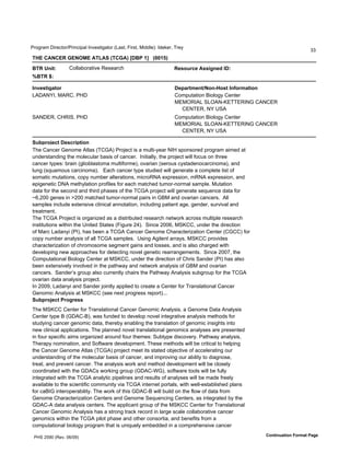 !"#$"%&'()"*+,#"-!").+)/%0'1.2*3,)$%,#"'45%3,6'7)"3,6'8)990*:;'19*<*"6'="*>
                                                                                                                      ??
!"#$%&'%#($)#'*+#$&!,&-$.!%)&/$0123$45$$$.6647/

2!($;<=>:         @#00%A#"%,)2*'B*3*%"+C                              (ABELFMA$&BB=C<AN$?1:
82!($9:

?<@AB>=CD>EF                                                          1AGDF>HA<>I'E<J"EB>$?<KEFHD>=E<
5H(HJN16'8HB@6'!P(                                                    @#&/D,%,)#.'E)#0#$>'@*.,*"
                                                                      8F8GB1H5'I5GHJKLF==FB1JM'@HJ@FB'
                                                                        @FJ=FB6'JN'OIH
IHJ(FB6'@PB1I6'!P(                                                    @#&/D,%,)#.'E)#0#$>'@*.,*"
                                                                      8F8GB1H5'I5GHJKLF==FB1JM'@HJ@FB'
                                                                        @FJ=FB6'JN'OIH

-LOGFEPAM>$1ABMF=G>=E<
=C*'@%.+*"'M*.#&*'H,0%3'4=@MH:'!"#Q*+,')3'%'&D0,)K>*%"'J1P'3/#.3#"*9'/"#$"%&'%)&*9'%,'
D.9*"3,%.9).$',C*' *+D0%"'A%3)3'#R'+%.+*"S''1.),)%00>6',C*'/"#Q*+,'T)00'R#+D3'#.',C"**'
+%.+*"',>/*3;'A"%).'4$0)#A0%3,#&%'&D0,)R#"&*:6'#2%")%.'43*"#D3'+>3,%9*.#+%"+).#&%:6'%.9'
0D.$'43UD%&#D3'+%"+).#&%:S'''F%+C'+%.+*"',>/*'3,D9)*9'T)00'$*.*"%,*'%'+#&/0*,*'0)3,'#R'
3#&%,)+'&D,%,)#.36'+#/>'.D&A*"'%0,*"%,)#.36'&)+"#BJH'*V/"*33)#.6'&BJH'*V/"*33)#.6'%.9'
*/)$*.*,)+'(JH'&*,C>0%,)#.'/"#R)0*3'R#"'*%+C'&%,+C*9',D&#"K.#"&%0'3%&/0*S'8D,%,)#.'
9%,%'R#"',C*'3*+#.9'%.9',C)"9'/C%3*3'#R',C*'=@MH'/"#Q*+,'T)00'$*.*"%,*'3*UD*.+*'9%,%'R#"'
WX6YZZ'$*.*3').'[YZZ'&%,+C*9',D&#"K.#"&%0'/%)"3').'ME8'%.9'#2%")%.'+%.+*"3S''H00'
3%&/0*3').+0D9*'*V,*.3)2*'+0).)+%0'%..#,%,)#.6').+0D9).$'/%,)*.,'%$*6'$*.9*"6'3D"2)2%0'%.9'
,"*%,&*.,S
=C*'=@MH'!"#Q*+,')3'#"$%.)*9'%3'%'9)3,")AD,*9'"*3*%"+C'.*,T#"<'%+"#33'&D0,)/0*'"*3*%"+C'
).3,),D,)#.3'T),C).',C*'O.),*9'I,%,*3'47)$D"*'Y]:S''I).+*'YZZX6'8IL@@6'D.9*"',C*'9)"*+,)#.'
#R'8%"+'5%9%.>)'4!1:6'C%3'A**.'%'=@MH'@%.+*"'M*.#&*'@C%"%+,*")%,)#.'@*.,*"'4@M@@:'R#"'
+#/>'.D&A*"'%.%0>3)3'#R'%00'=@MH'3%&/0*3S''O3).$'H$)0*.,'%""%>36'8IL@@'/"#2)9*3'
+C%"%+,*")%,)#.'#R'+C"##&*'3*$&*.,'$%).3'%.9'0#33*36'%.9')3'%03#'+C%"$*9'T),C'
9*2*0#/).$'.*T'%//"#%+C*3'R#"'9*,*+,).$'.#2*0'$*.*,)+'"*%""%.$*&*.,3S''I).+*'YZZ^6',C*'
@#&/D,%,)#.%0'E)#0#$>'@*.,*"'%,'8IL@@6'D.9*"',C*'9)"*+,)#.'#R'@C")3'I%.9*"'4!1:'C%3'%03#'
A**.'*V,*.3)2*0>').2#02*9').',C*'/%,CT%>'%.9'.*,T#"<'%.%0>3)3'#R'ME8'%.9'#2%")%.'
+%.+*"3S''I%.9*"_3'$"#D/'%03#'+D""*.,0>'+C%)"3',C*'!%,CT%>'H.%0>3)3'3DA$"#D/'R#"',C*'=@MH'
#2%")%.'9%,%'%.%0>3)3'/"#Q*+,S''
1.'YZZ`6'5%9%.>)'%.9'I%.9*"'Q#).,0>'%//0)*9',#'+"*%,*'%'@*.,*"'R#"'="%.30%,)#.%0'@%.+*"'
M*.#&)+'H.%0>3)3'%,'8IL@@'43**'.*V,'/"#$"*33'"*/#",:SSS
-LOGFEPAM>$3FECFABB
=C*'8IL@@'@*.,*"'R#"'="%.30%,)#.%0'@%.+*"'M*.#&)+'H.%0>3)36'%'M*.#&*'(%,%'H.%0>3)3'
@*.,*"',>/*'E'4M(H@KE:6'T%3'RD.9*9',#'9*2*0#/'.#2*0').,*$"%,)2*'%.%0>3)3'&*,C#93'R#"'
3,D9>).$'+%.+*"'$*.#&)+'9%,%6',C*"*A>'*.%A0).$',C*',"%.30%,)#.'#R'$*.#&)+').3)$C,3').,#'
.*T'+0).)+%0'%//0)+%,)#.3S'=C*'/0%..*9'.#2*0',"%.30%,)#.%0'$*.#&)+3'%.%0>3*3'%"*'/"*3*.,*9'
).'R#D"'3/*+)R)+'%)&3'#"$%.)*9'%"#D.9'R#D"',C*&*3;'IDA,>/*'9)3+#2*">S'!%,CT%>'%.%0>3)36'
=C*"%/>'.#&).%,)#.6'%.9'I#R,T%"*'9*2*0#/&*.,S'=C*3*'&*,C#93'T)00'A*'+"),)+%0',#'C*0/).$'
,C*'@%.+*"'M*.#&*'H,0%3'4=@MH:'/"#Q*+,'&**,'),3'3,%,*9'#AQ*+,)2*'#R'%++*0*"%,).$'#D"'
D.9*"3,%.9).$'#R',C*' *+D0%"'A%3)3'#R'+%.+*"6'%.9')&/"#2).$'#D"'%A)0),>',#'9)%$.#3*6'
,"*%,6'%.9'/"*2*.,'+%.+*"S'=C*'%.%0>3)3'T#"<'%.9'&*,C#9'9*2*0#/&*.,'T)00'A*'+0#3*0>'
+##"9).%,*9'T),C',C*'M(H@3'T#"<).$'$"#D/'4M(H@KaM:6'3#R,T%"*',##03'T)00'A*'RD00>'
).,*$"%,*9'T),C',C*'=@MH'%.%0>,)+'/)/*0).*3'%.9'"*3D0,3'#R'%.%0>3*3'T)00'A*'&%9*'R"**0>'
%2%)0%A0*',#',C*'3+)*.,)R)+'+#&&D.),>'2)%'=@MH').,*".*,'/#",%036'T),C'T*00K*3,%A0)3C*9'/0%.3'
R#"'+%E1M').,*"#/*"%A)0),>S'=C*'T#"<'#R',C)3'M(H@KE'T)00'AD)09'#.',C*'R0#T'#R'9%,%'R"#&'
M*.#&*'@C%"%+,*")%,)#.'@*.,*"3'%.9'M*.#&*'I*UD*.+).$'@*.,*"36'%3').,*$"%,*9'A>',C*'
M(H@KH'9%,%'%.%0>3)3'+*.,*"3S'=C*'%//0)+%.,'$"#D/'#R',C*'8IL@@'@*.,*"'R#"'="%.30%,)#.%0'
@%.+*"'M*.#&)+'H.%0>3)3'C%3'%'3,"#.$',"%+<'"*+#"9').'0%"$*'3+%0*'+#00%A#"%,)2*'+%.+*"'
$*.#&)+3'T),C).',C*'=@MH'/)0#,'/C%3*'%.9'#,C*"'+#.3#",)%6'%.9'A*.*R),3'R"#&'%'
+#&/D,%,)#.%0'A)#0#$>'/"#$"%&',C%,')3'D.)UD*0>'*&A*99*9').'%'+#&/"*C*.3)2*'+%.+*"'

 !PI'Yb`Z'4B*2S'ZX-Z`:                                                                            %E<>=<LD>=E<$QEFHD>$3DCA
 